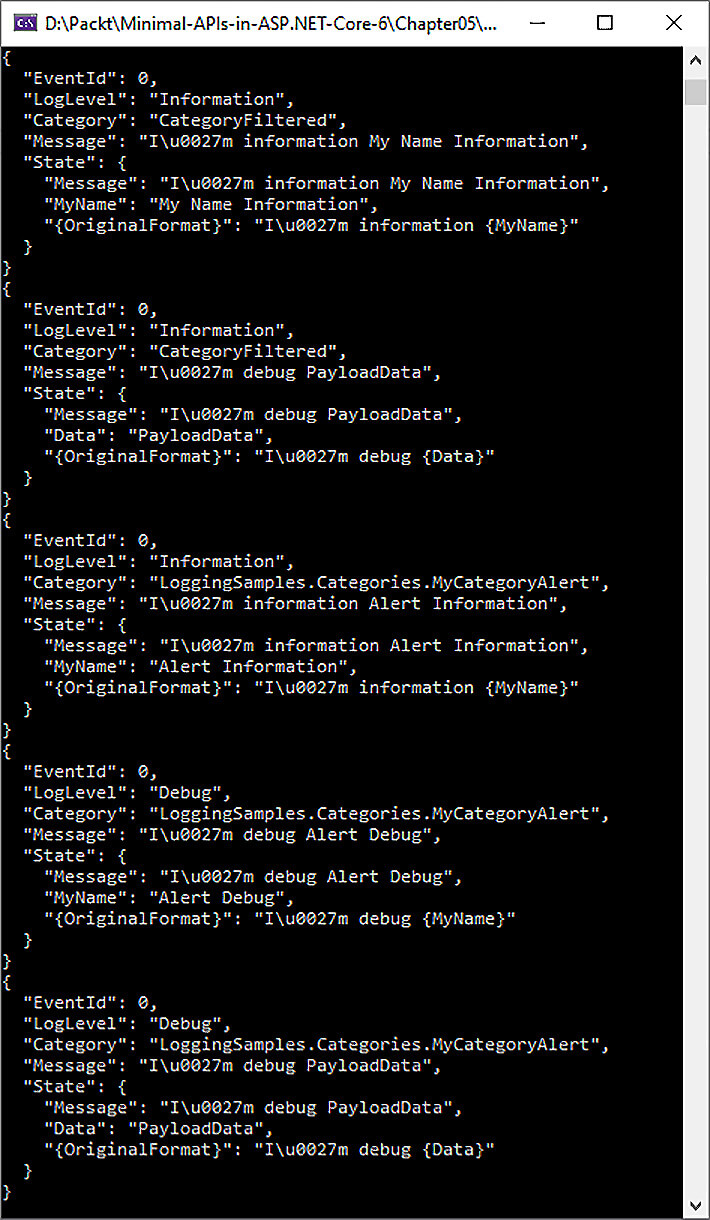 Figure_5.1 - AddJsonConsole output